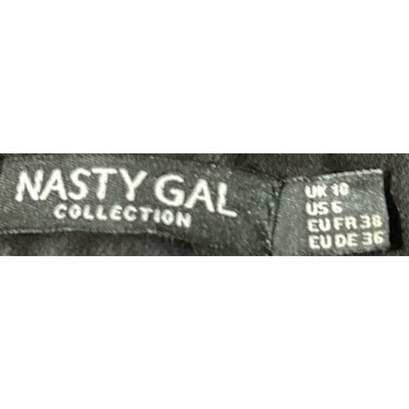 Nasty Gal Collection Denim Women's Black Wide Leg/Flared‎ Jeans Size 10 - Picture 4 of 6